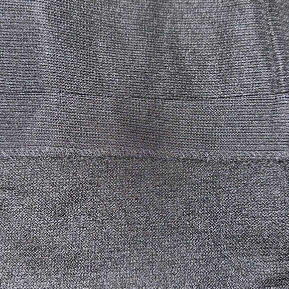 Alfani 14 Modern Edge Deep Black Ribbed Gold Tone Zip Details Pencil Skirt NWT - Picture 12 of 12